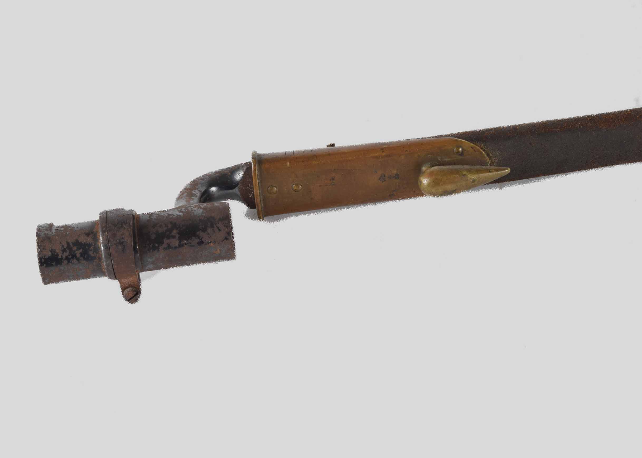 Antique P53 Enfield Civil War Bayonet and Scabbard