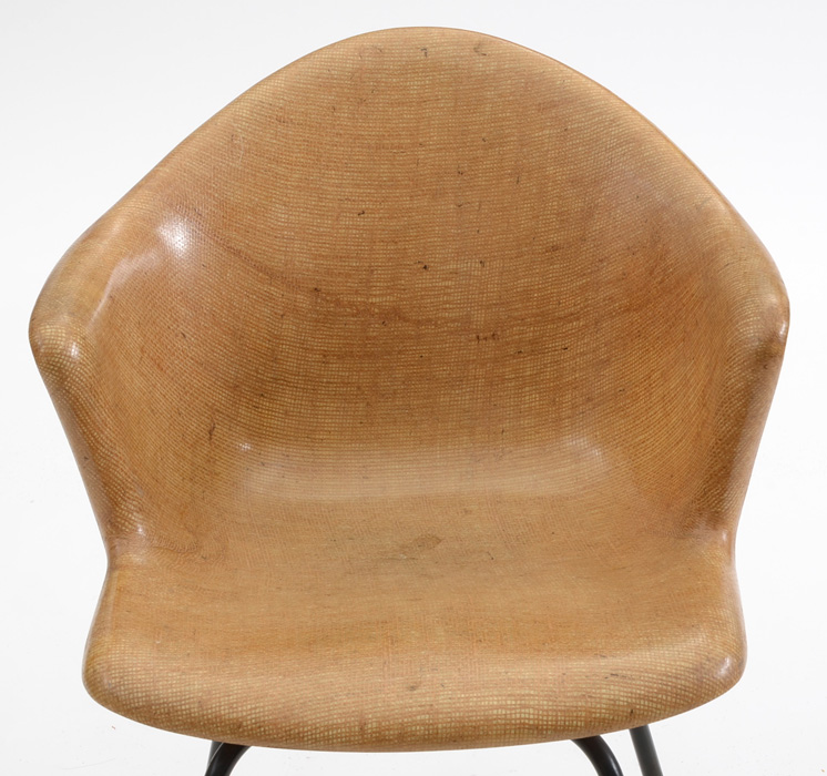Eames-Style Molded Fiberglass Swivel Shell Chair