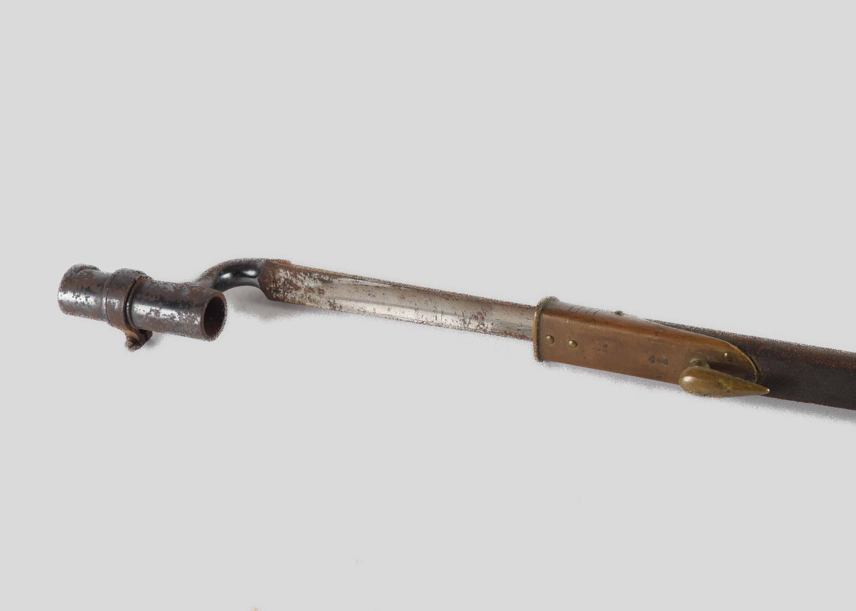 Antique P53 Enfield Civil War Bayonet and Scabbard