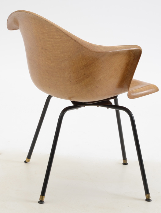 Eames-Style Molded Fiberglass Swivel Shell Chair