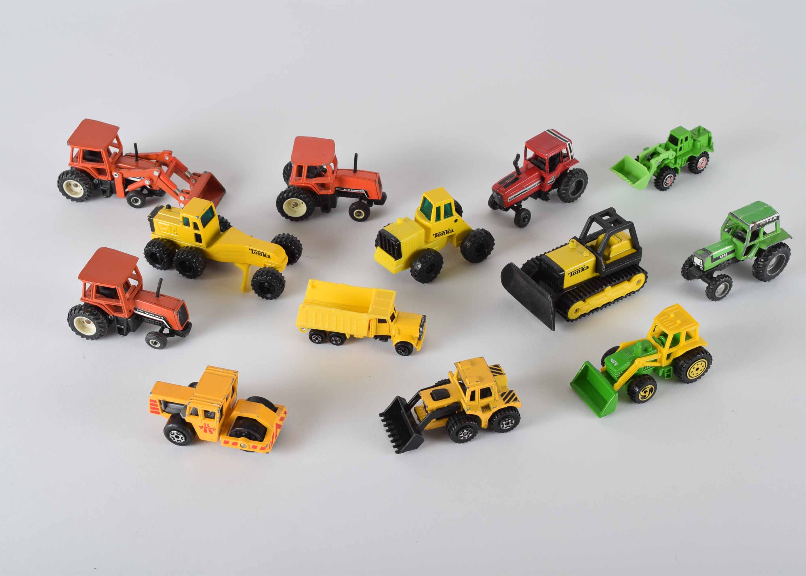 Vintage Die Cast  Small Toy Tractor Grouop