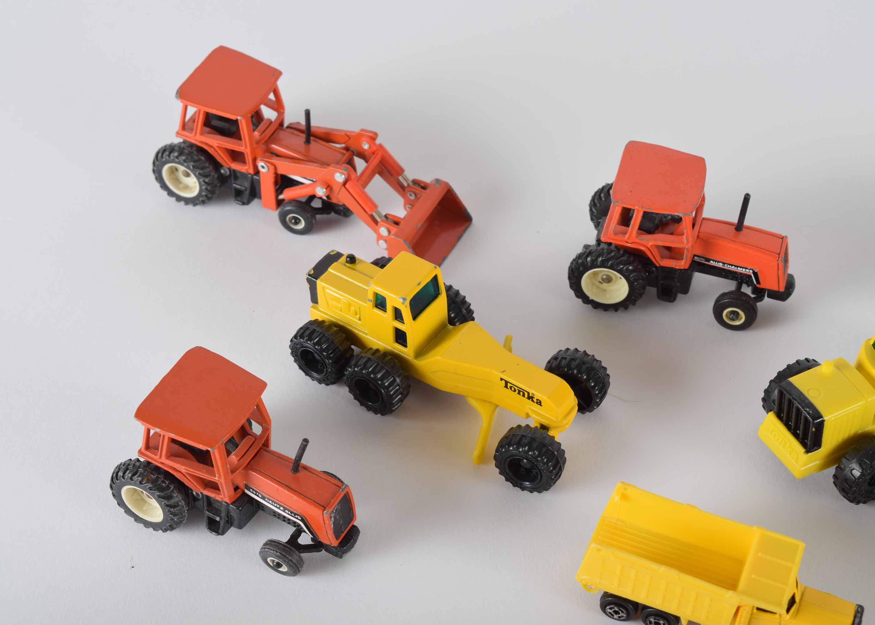 Vintage Die Cast  Small Toy Tractor Grouop