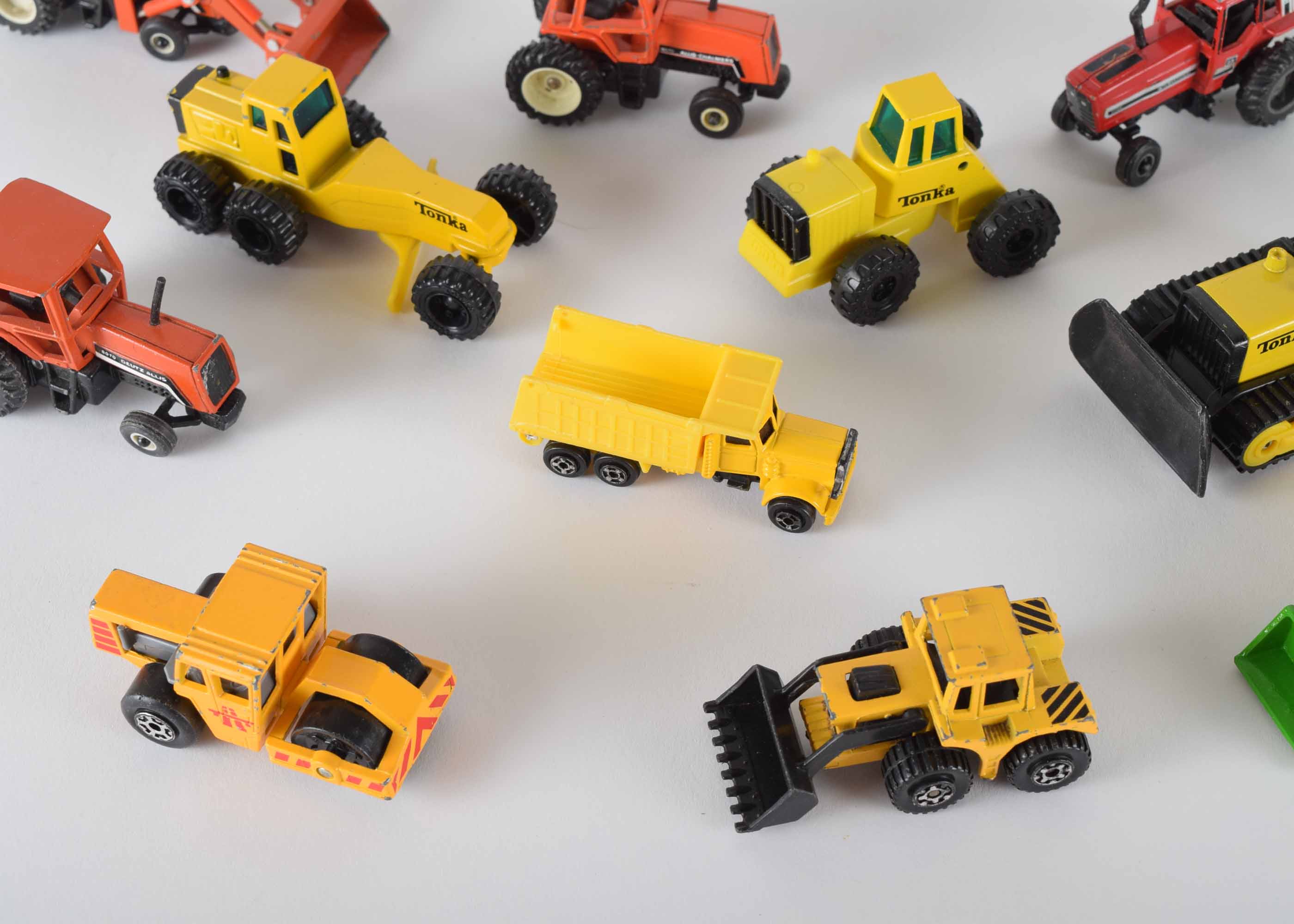 Vintage Die Cast  Small Toy Tractor Grouop