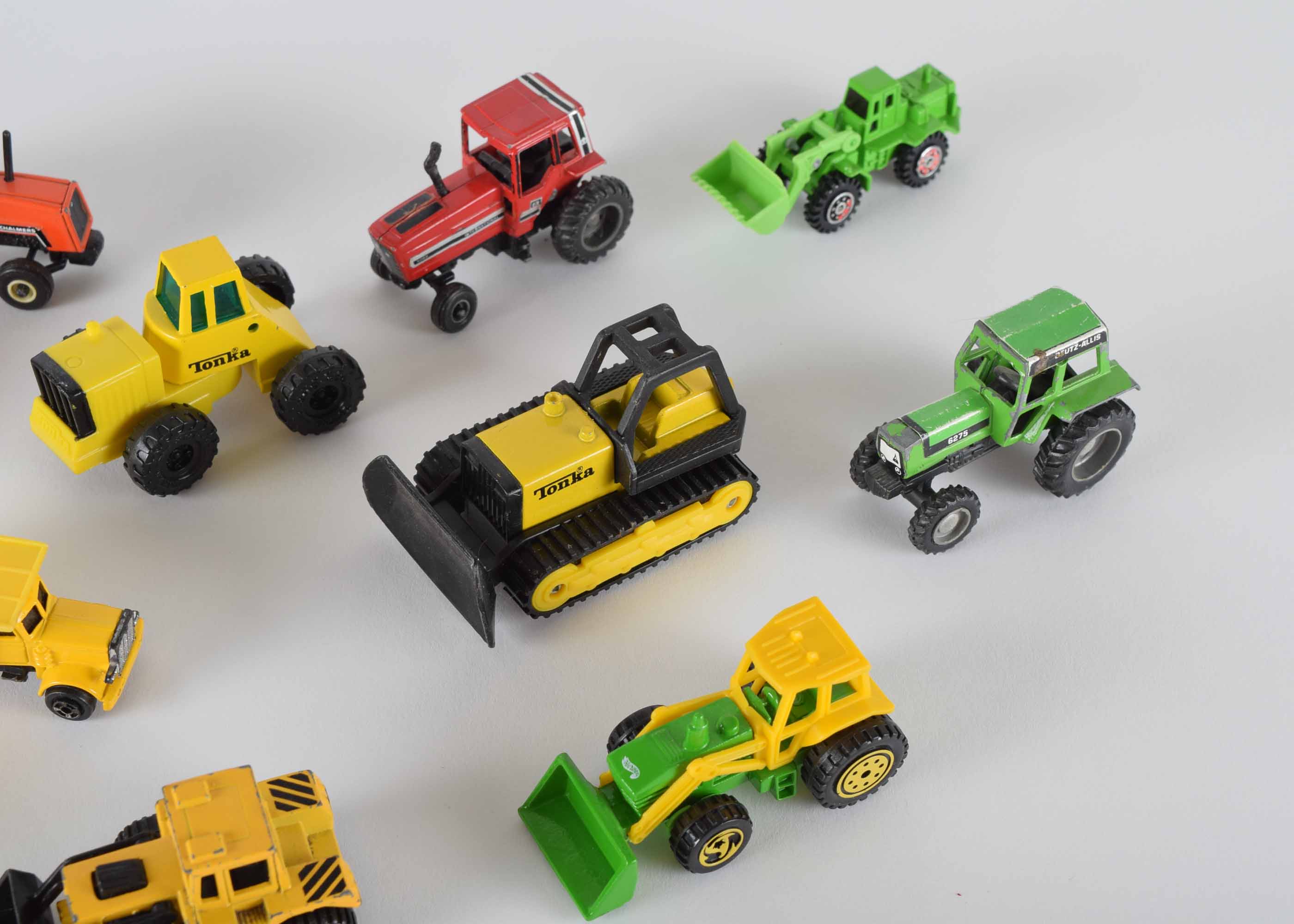 Vintage Die Cast  Small Toy Tractor Grouop