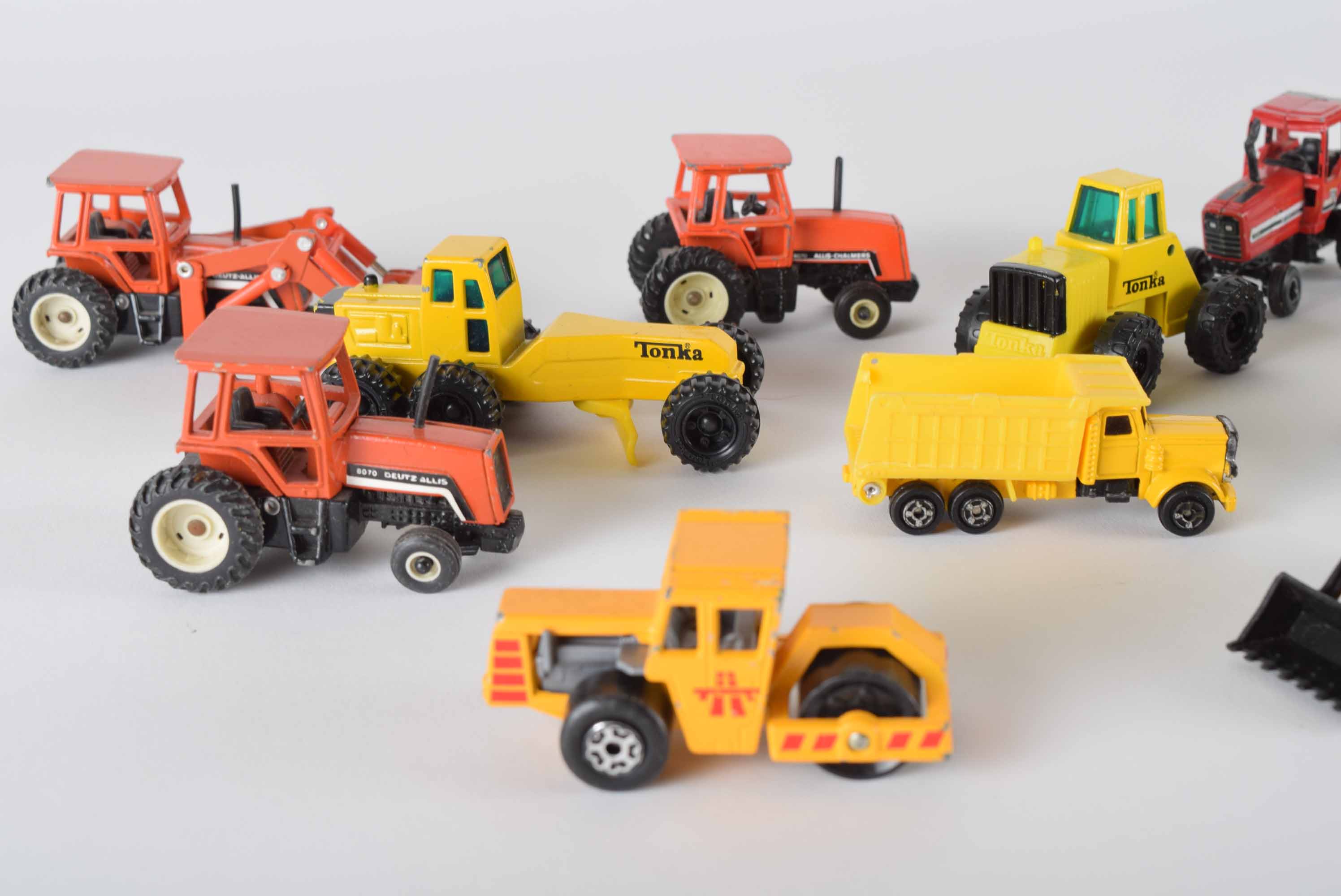 Vintage Die Cast  Small Toy Tractor Grouop