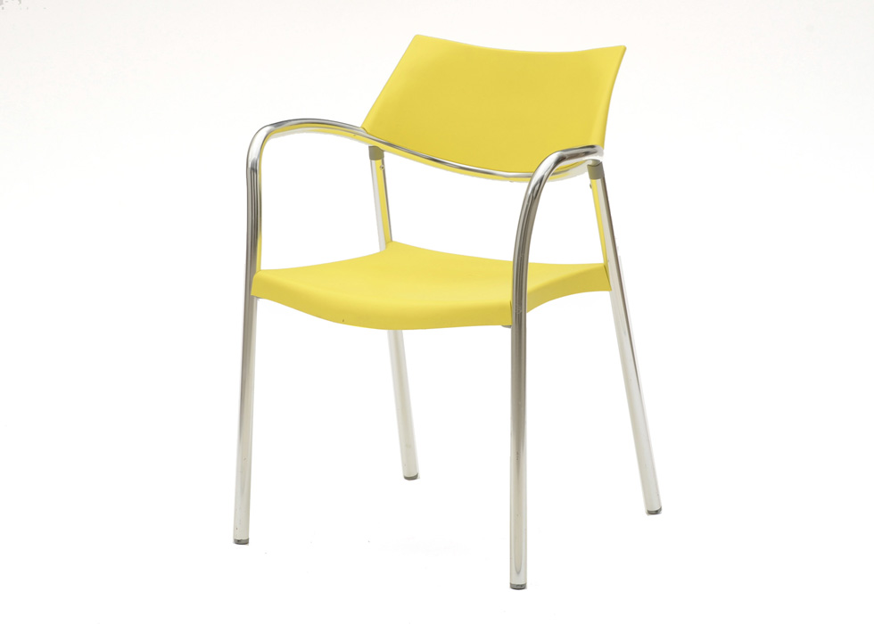 Yellow "Splash" Chair by Jorge Pensi for Amat