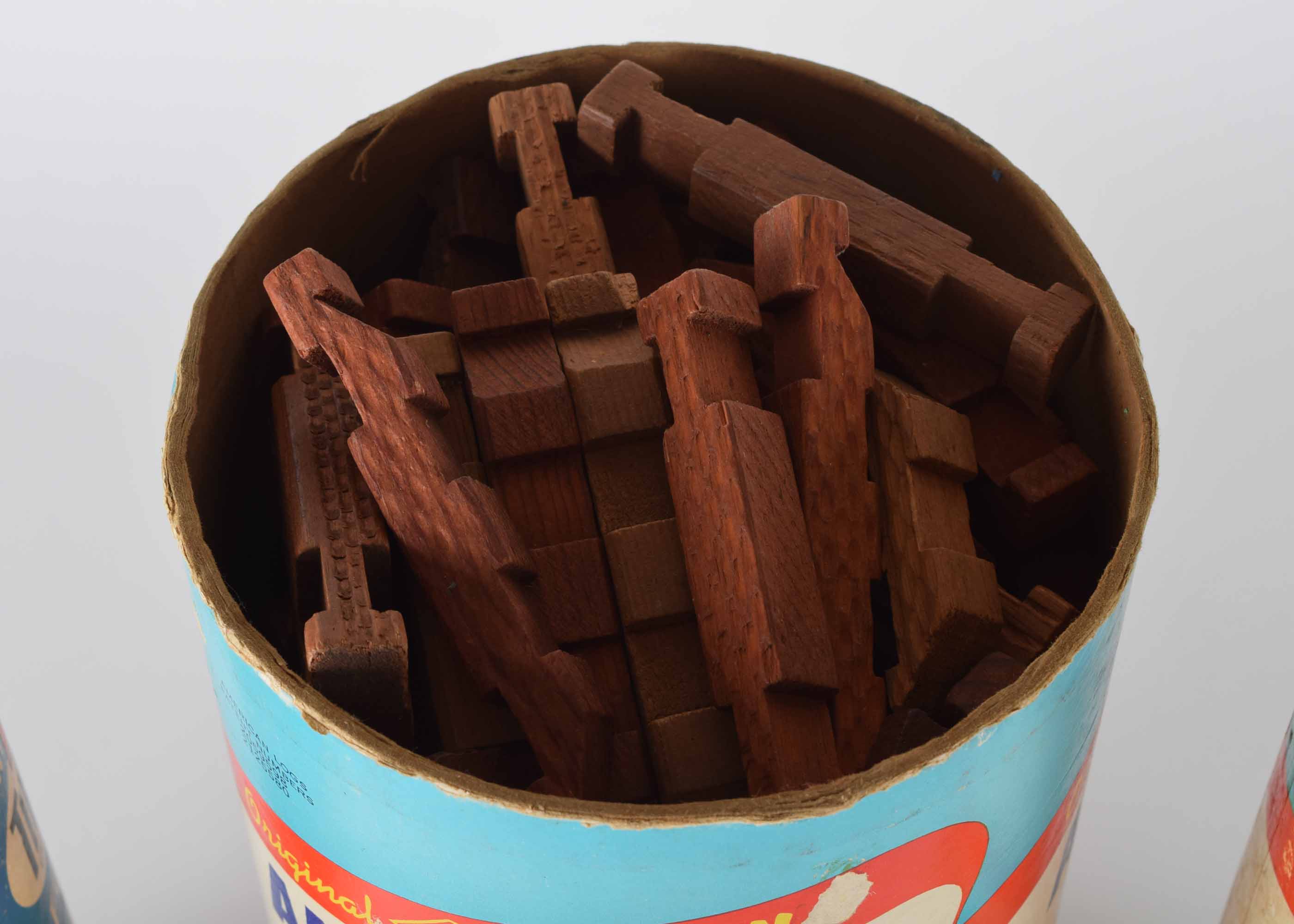 Vintage Halsam and Tinker Toy Construction Sets