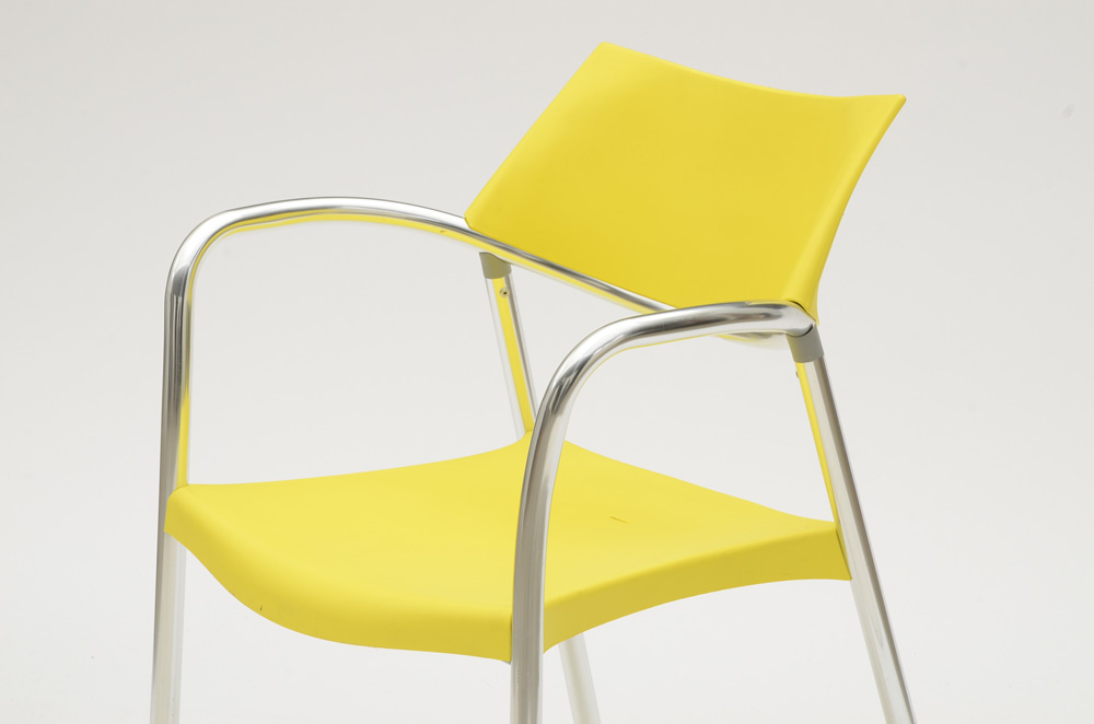 Yellow "Splash" Chair by Jorge Pensi for Amat