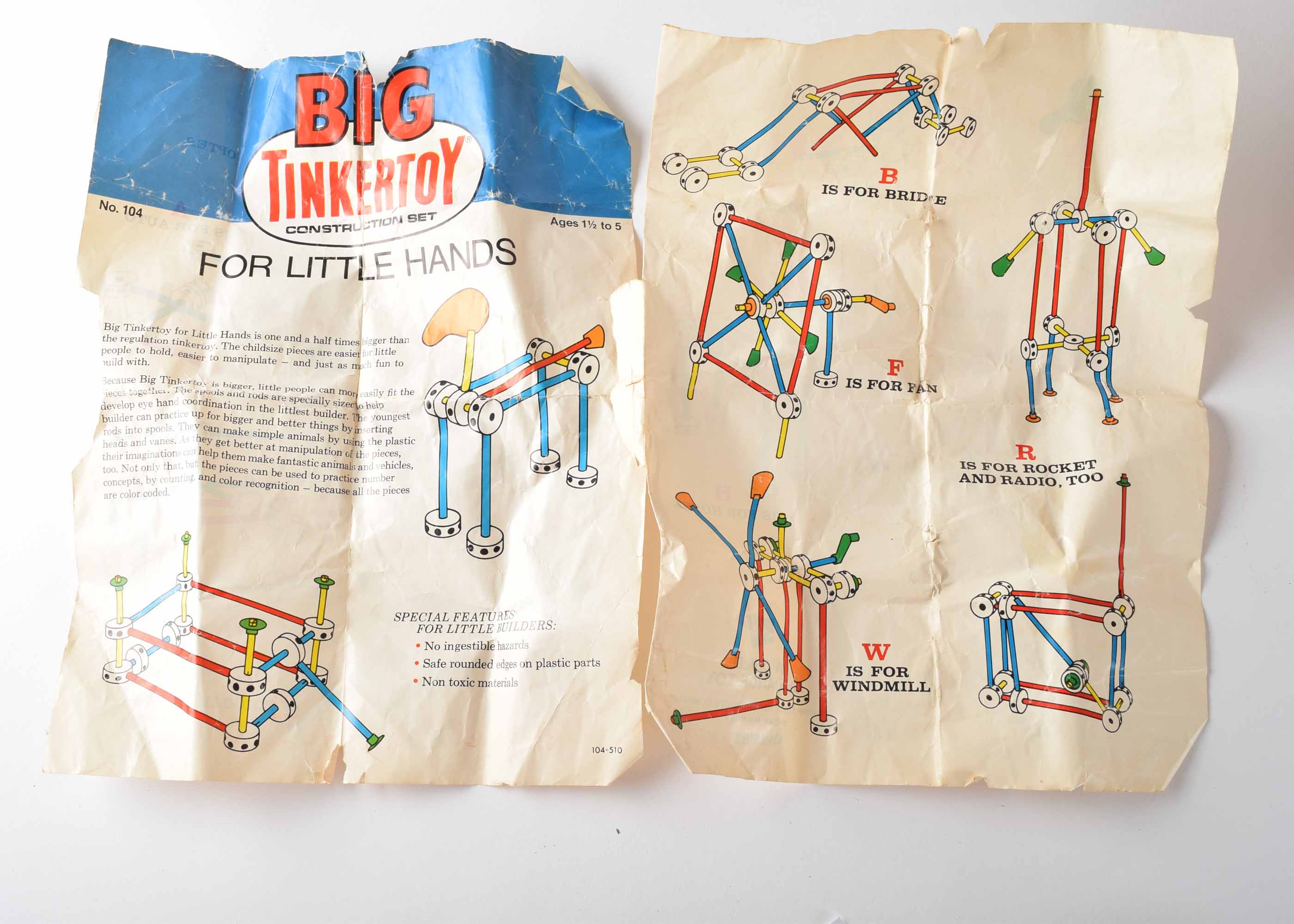 Vintage Halsam and Tinker Toy Construction Sets