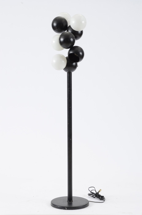 Black and White Modernist "Pop Art" Floor Lamp