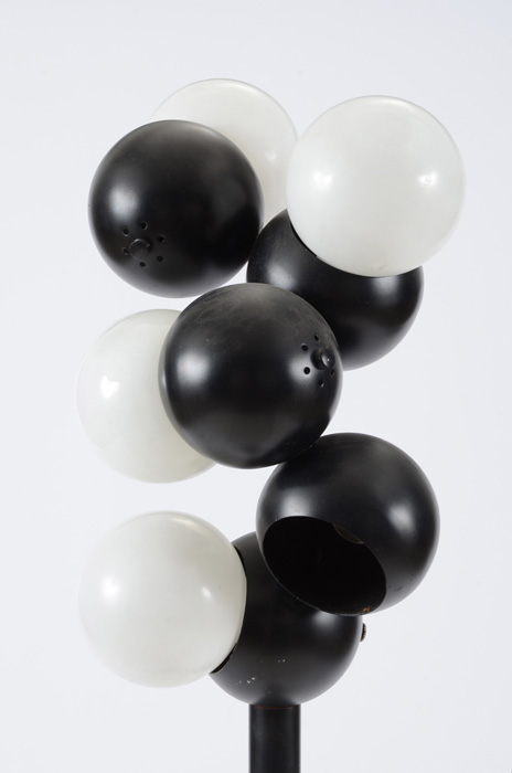 Black and White Modernist "Pop Art" Floor Lamp