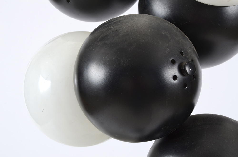 Black and White Modernist "Pop Art" Floor Lamp