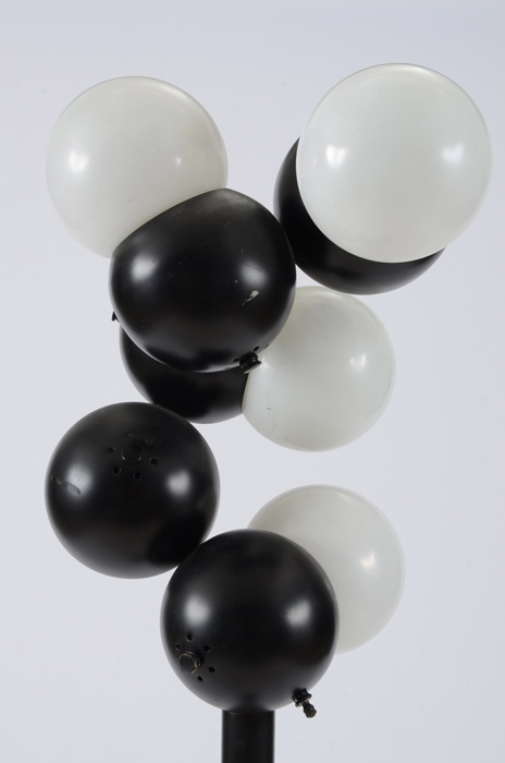 Black and White Modernist "Pop Art" Floor Lamp