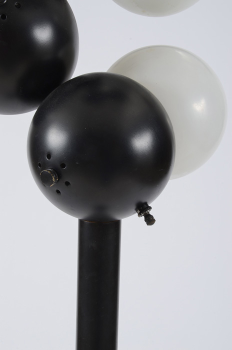 Black and White Modernist "Pop Art" Floor Lamp