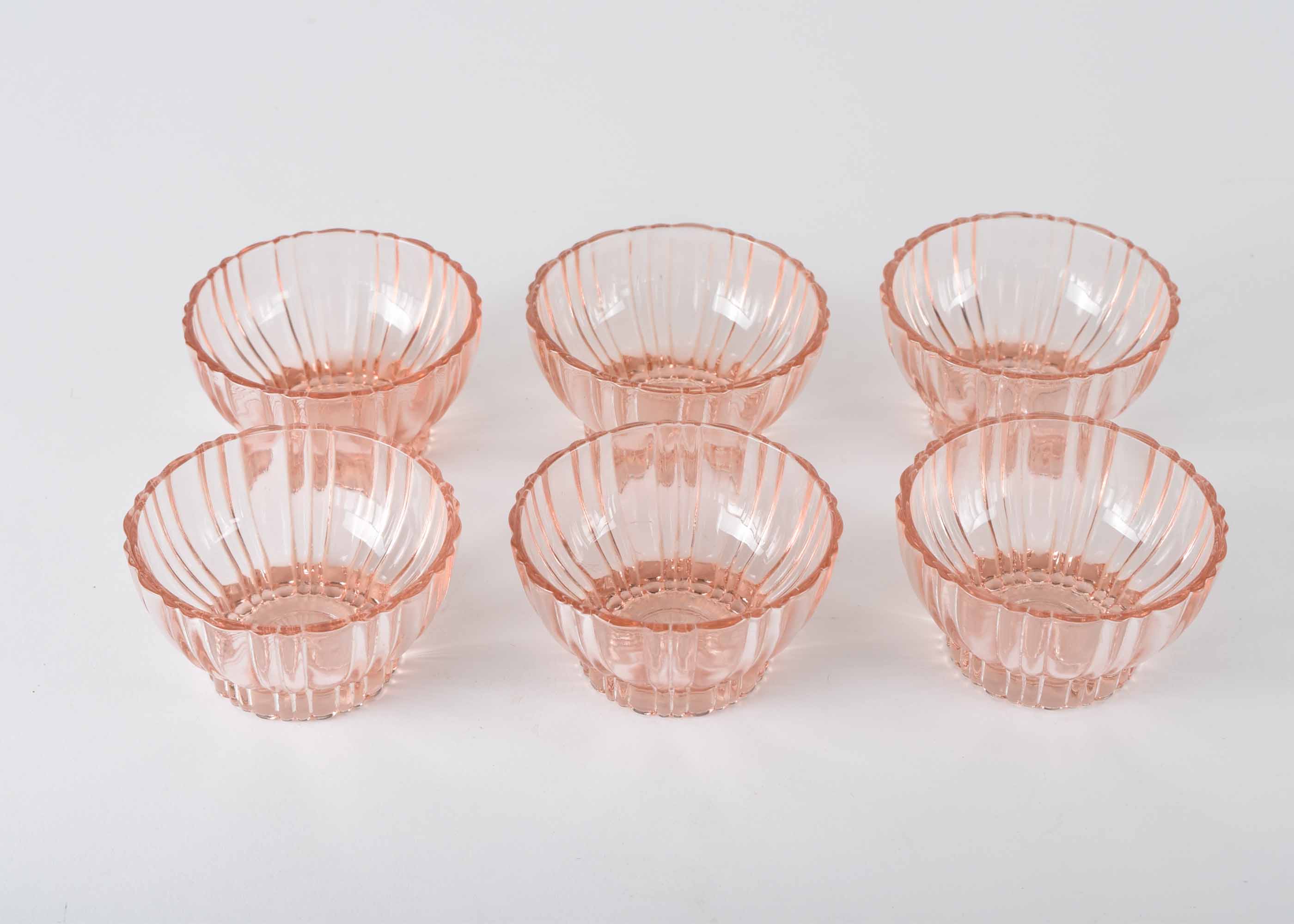 Pink Depression Glass Bowls