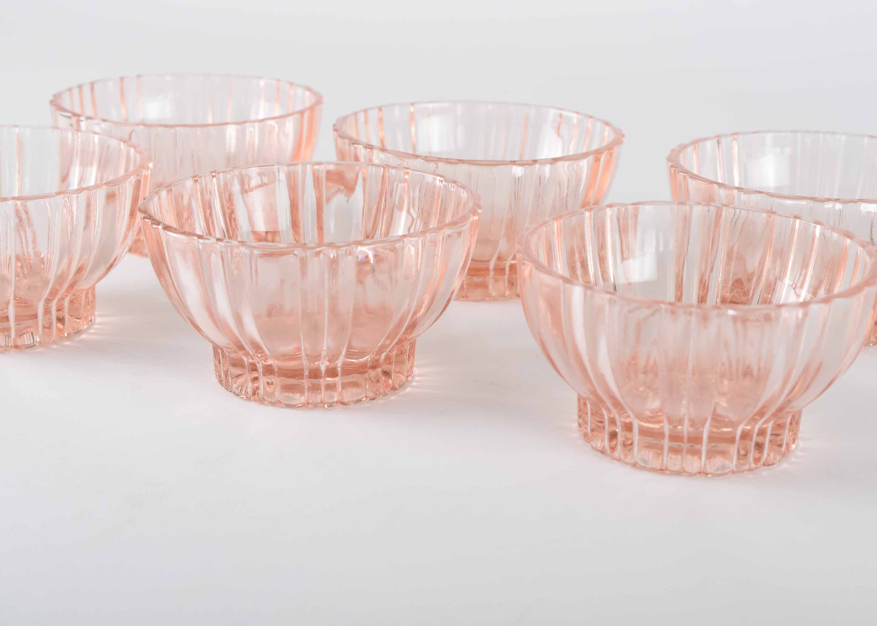 Pink Depression Glass Bowls