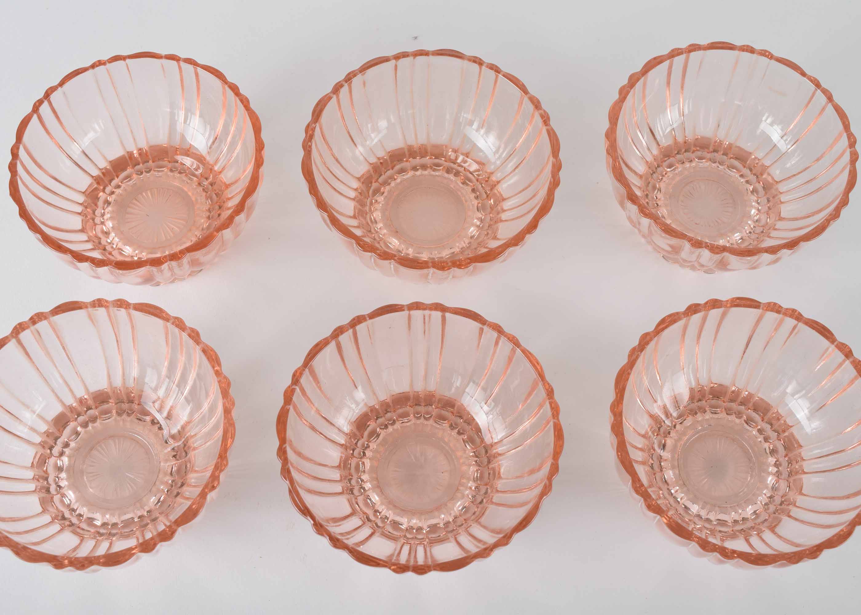 Pink Depression Glass Bowls