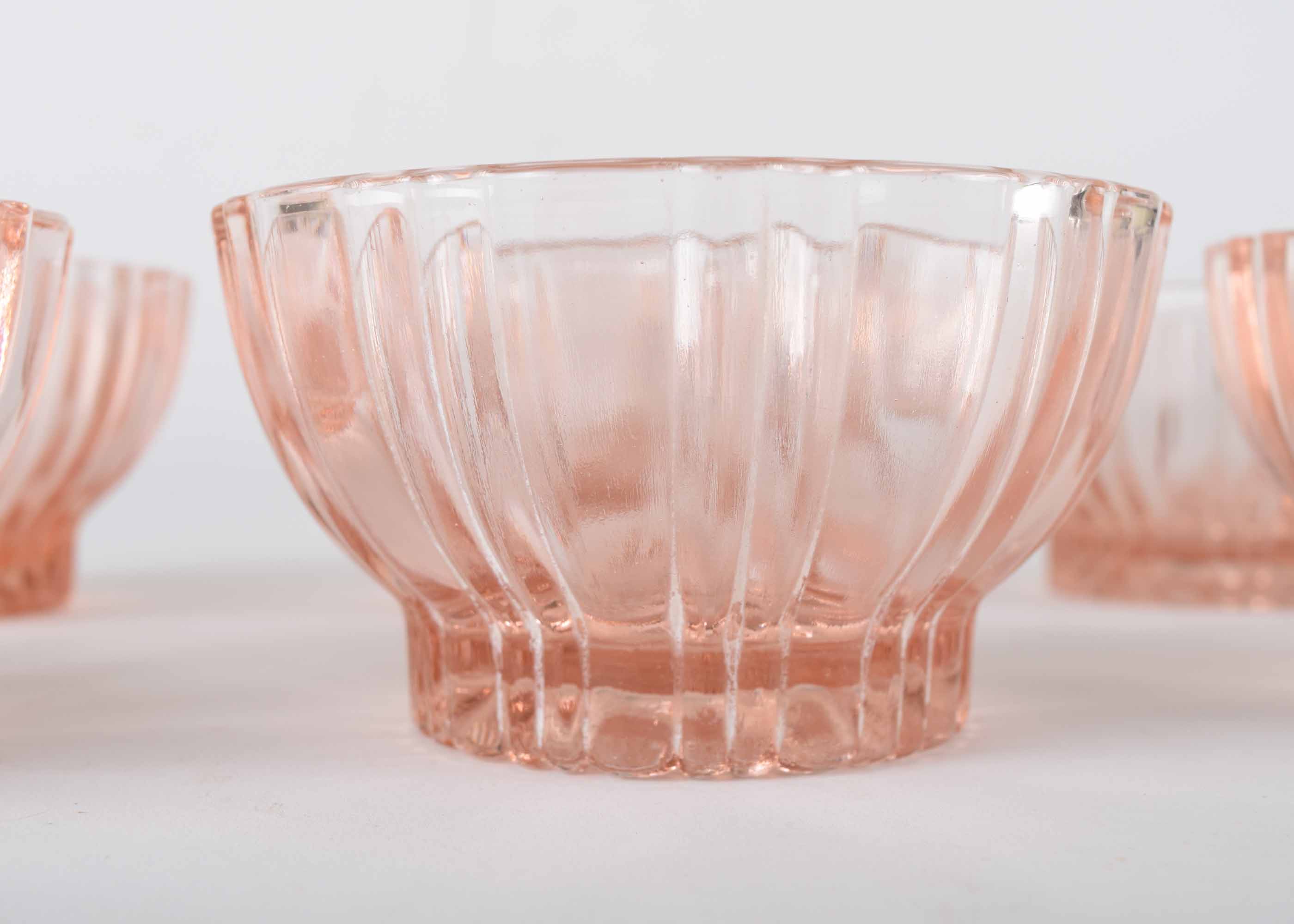 Pink Depression Glass Bowls