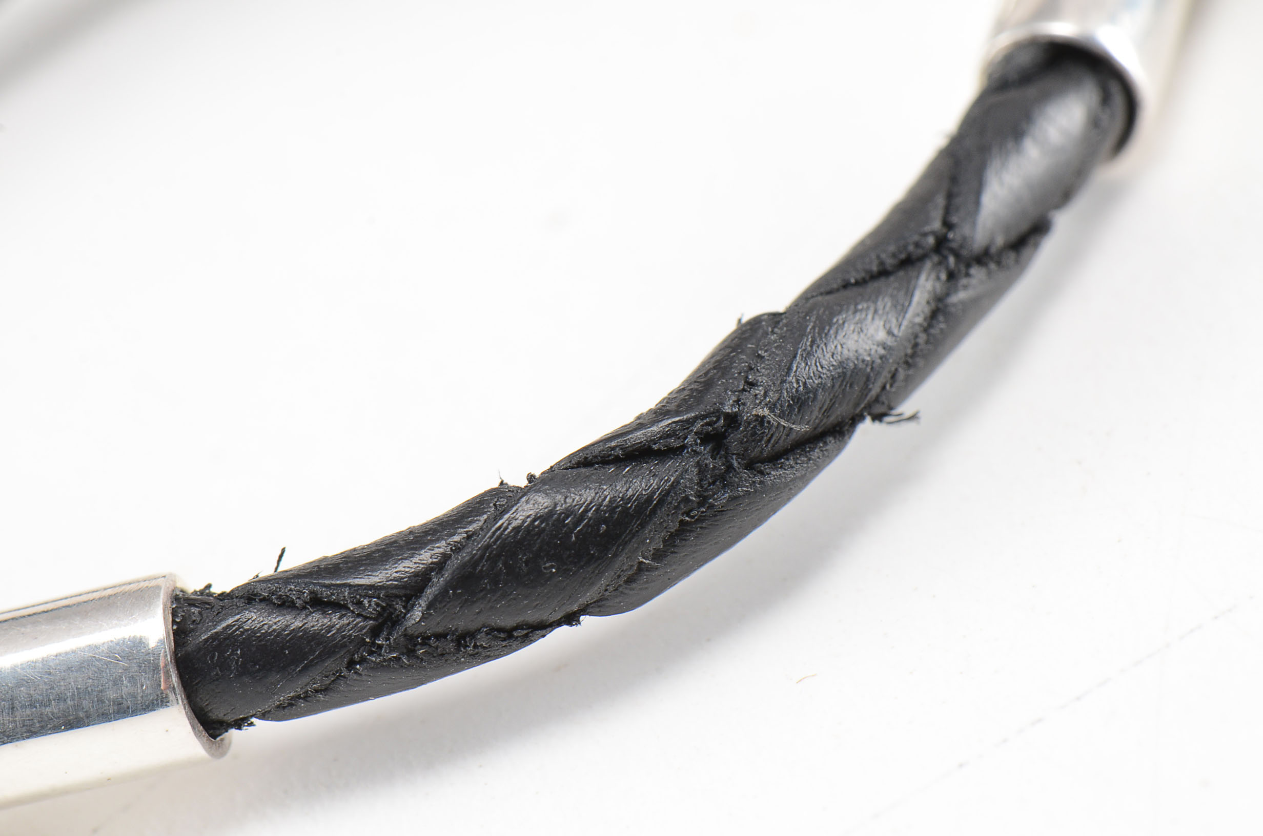 Sterling Silver and Leather Horse Bracelet