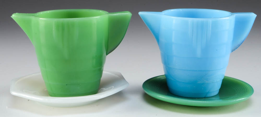 Assorted Akro Agate Children's Tea Set Pieces