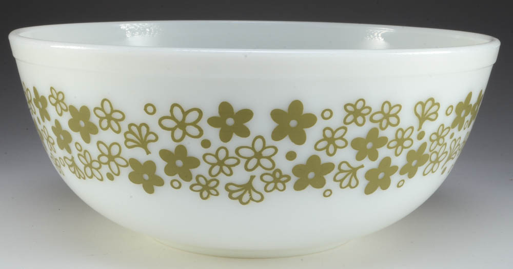 Pyrex "Crazy Daisy" and "Quilt" Mixing Bowls