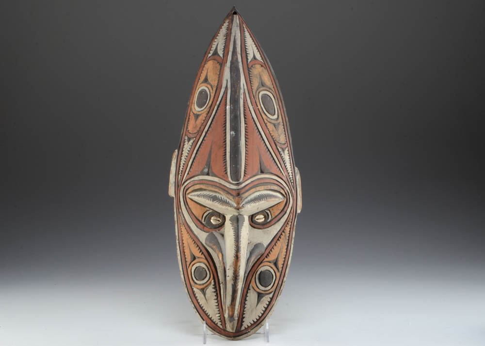 Papua New Guinea Carved Wooden Spirit Mask