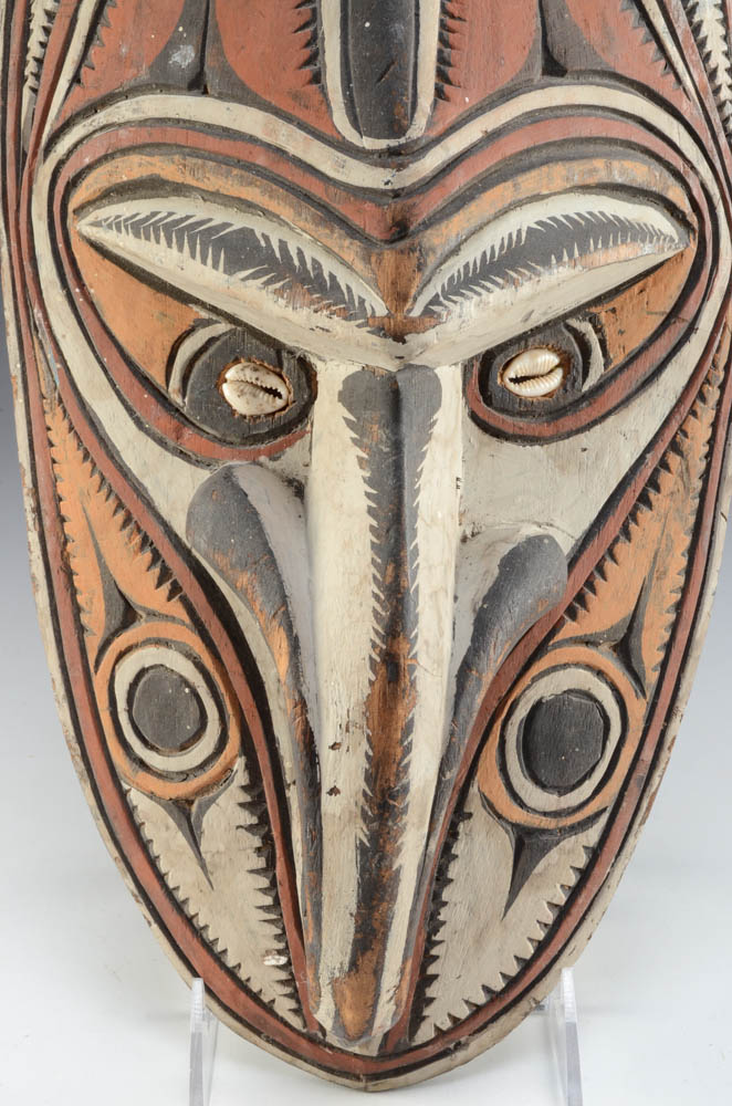 Papua New Guinea Carved Wooden Spirit Mask