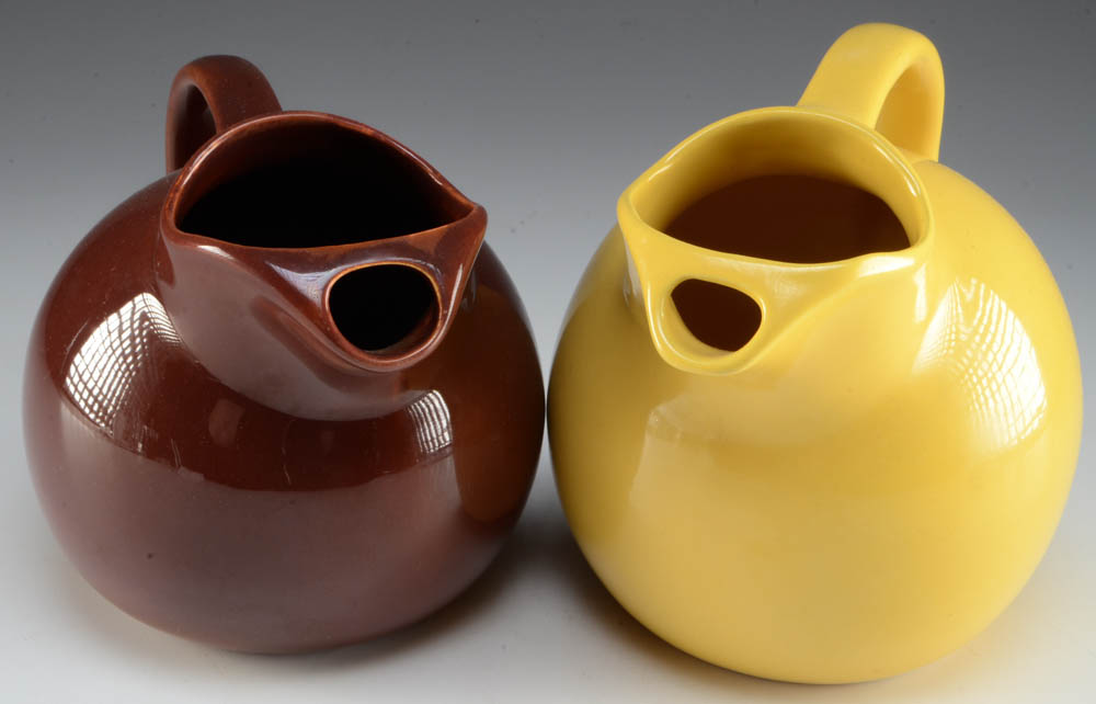 Two Ceramic Ball Pitchers