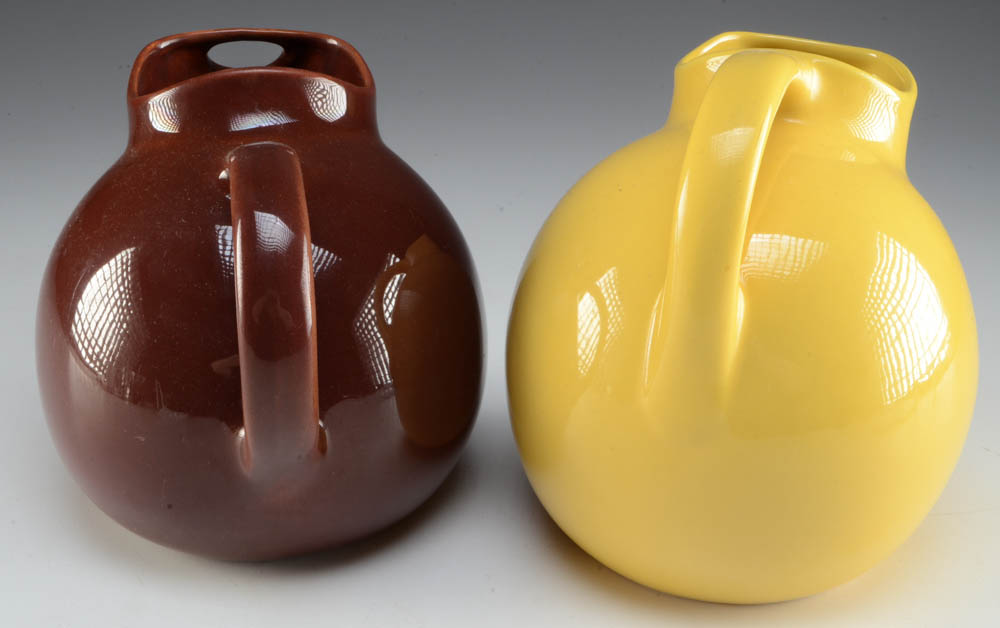 Two Ceramic Ball Pitchers