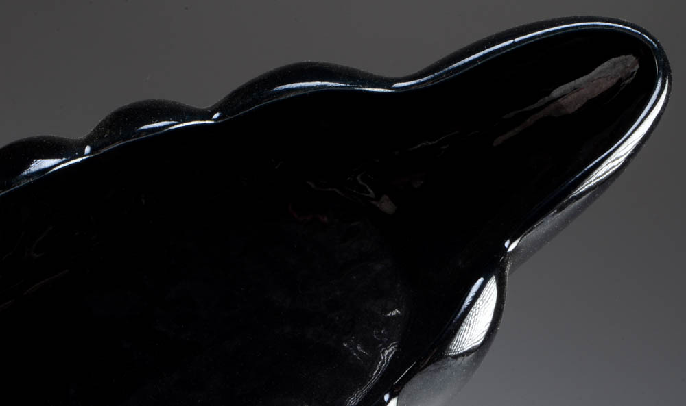 Van Briggle Black Console Bowl