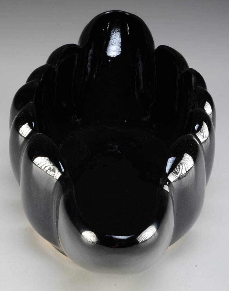 Van Briggle Black Console Bowl