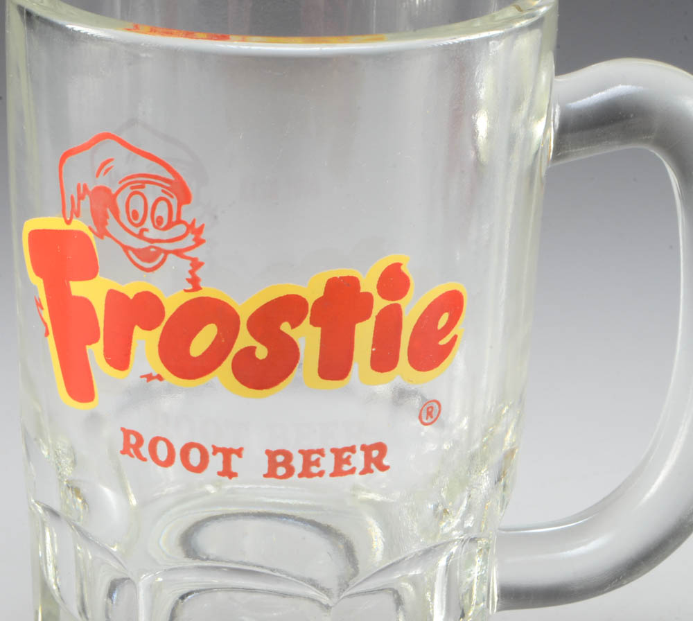 Pair of Frostie Root Beer Glass Mugs