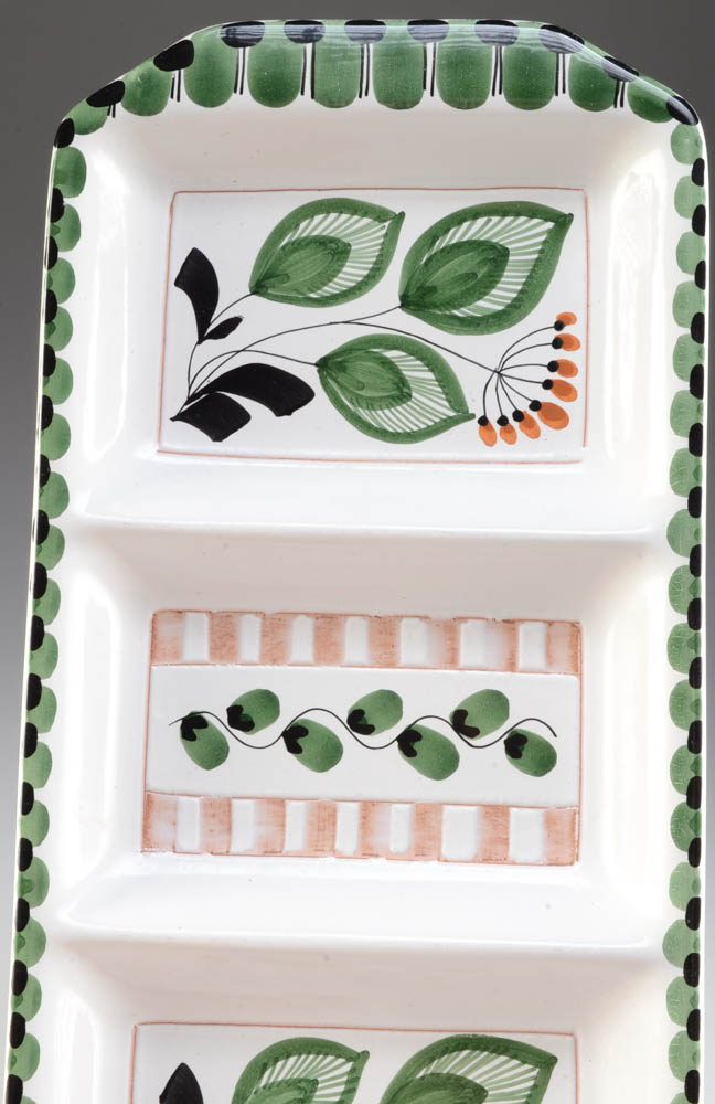 Pair of Norwegian Hand Painted Platters