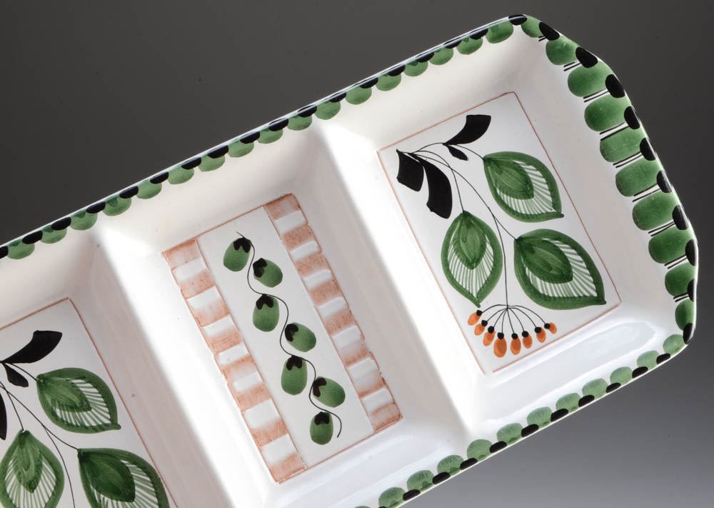 Pair of Norwegian Hand Painted Platters