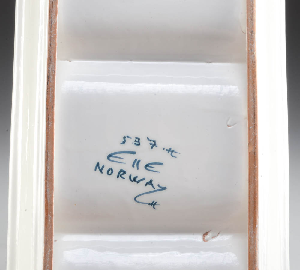 Pair of Norwegian Hand Painted Platters