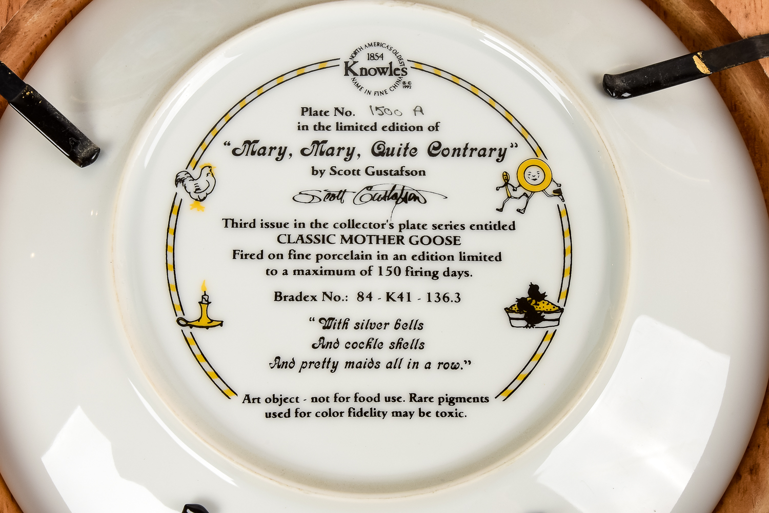 Collection of Knowles "Classic Mother Goose" Collector Plates