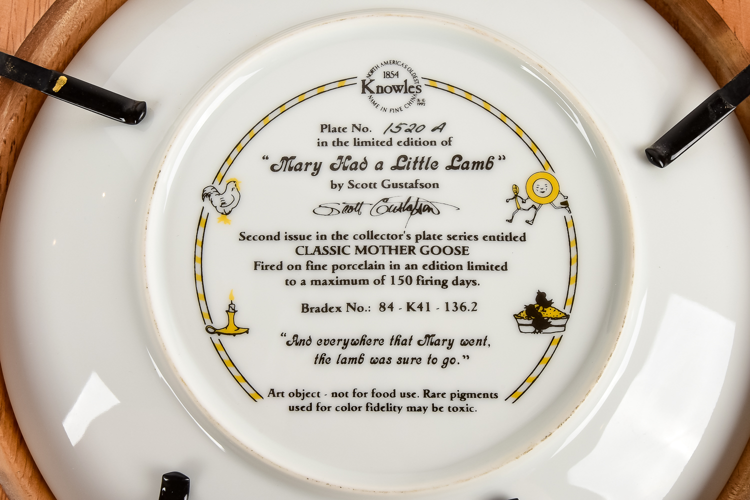 Collection of Knowles "Classic Mother Goose" Collector Plates