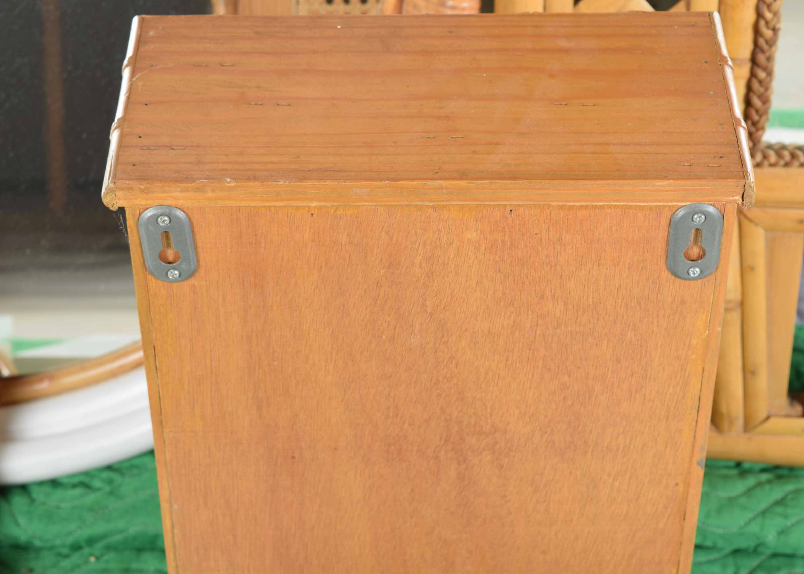 Rattan and Bamboo Mirror and Decor Group