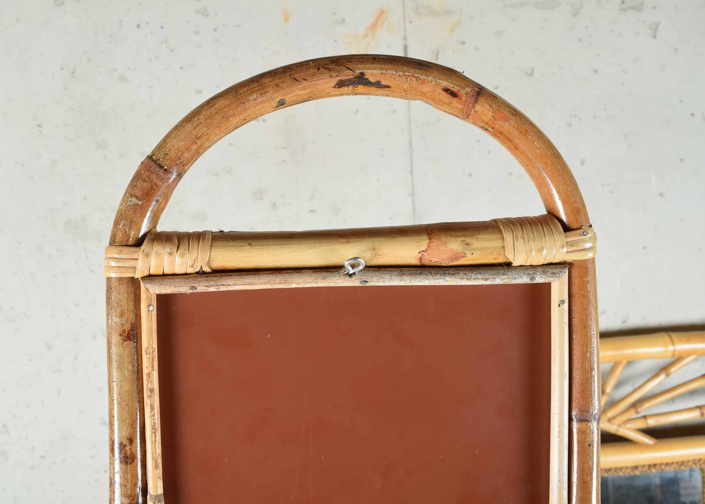 Rattan and Bamboo Mirror and Decor Group