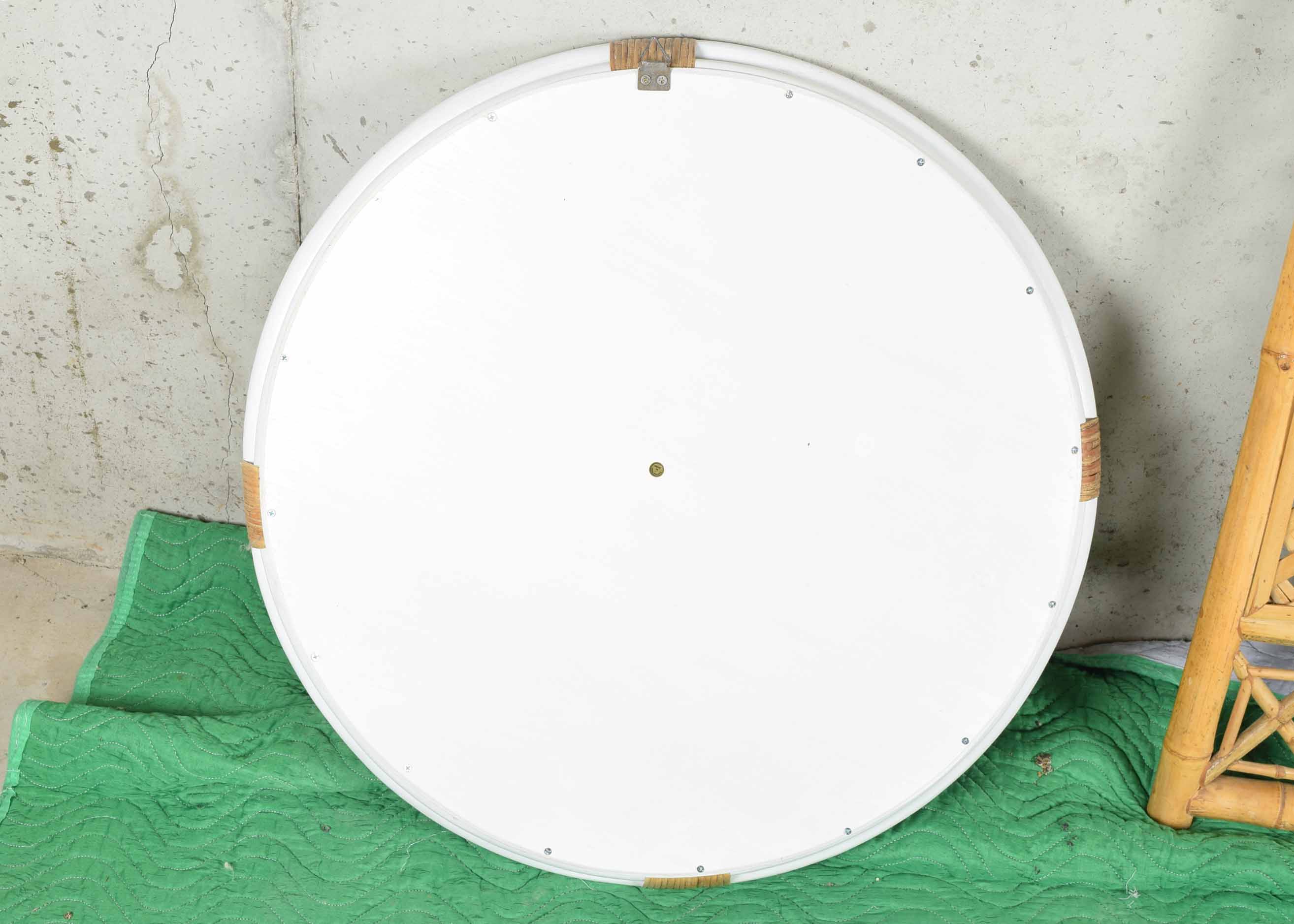 Rattan and Bamboo Mirror and Decor Group