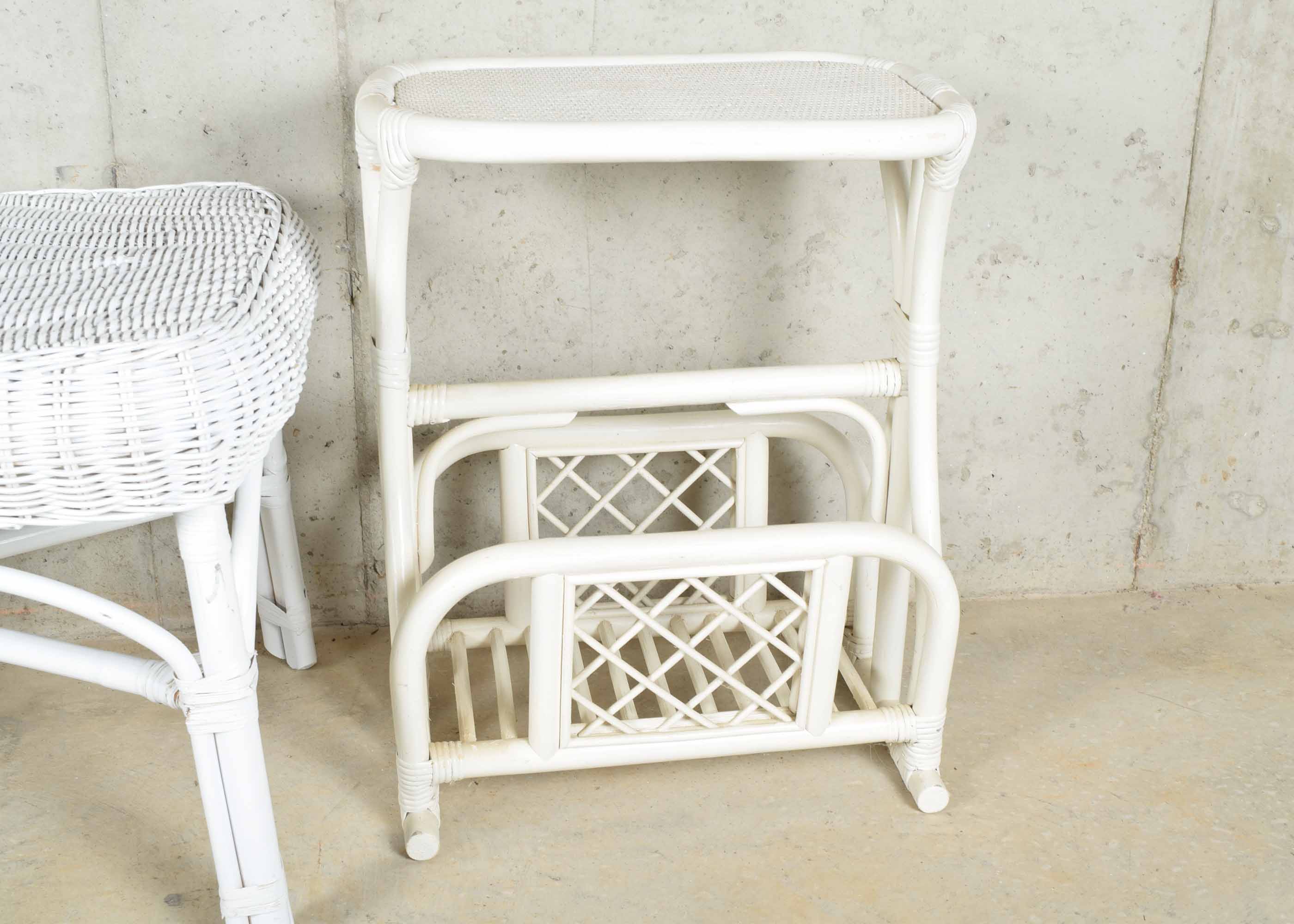 Wicker and Rattan Table Assortment