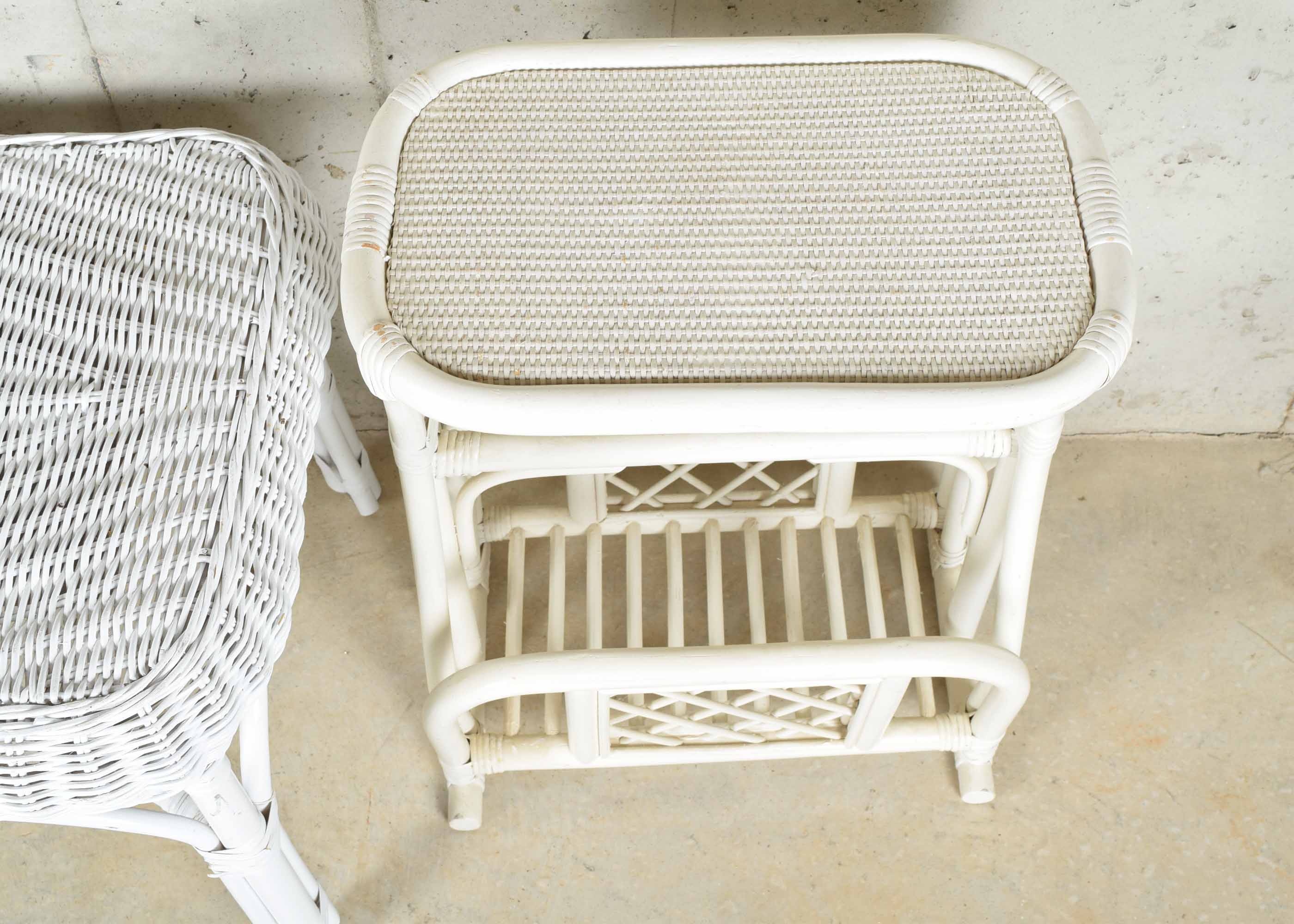 Wicker and Rattan Table Assortment
