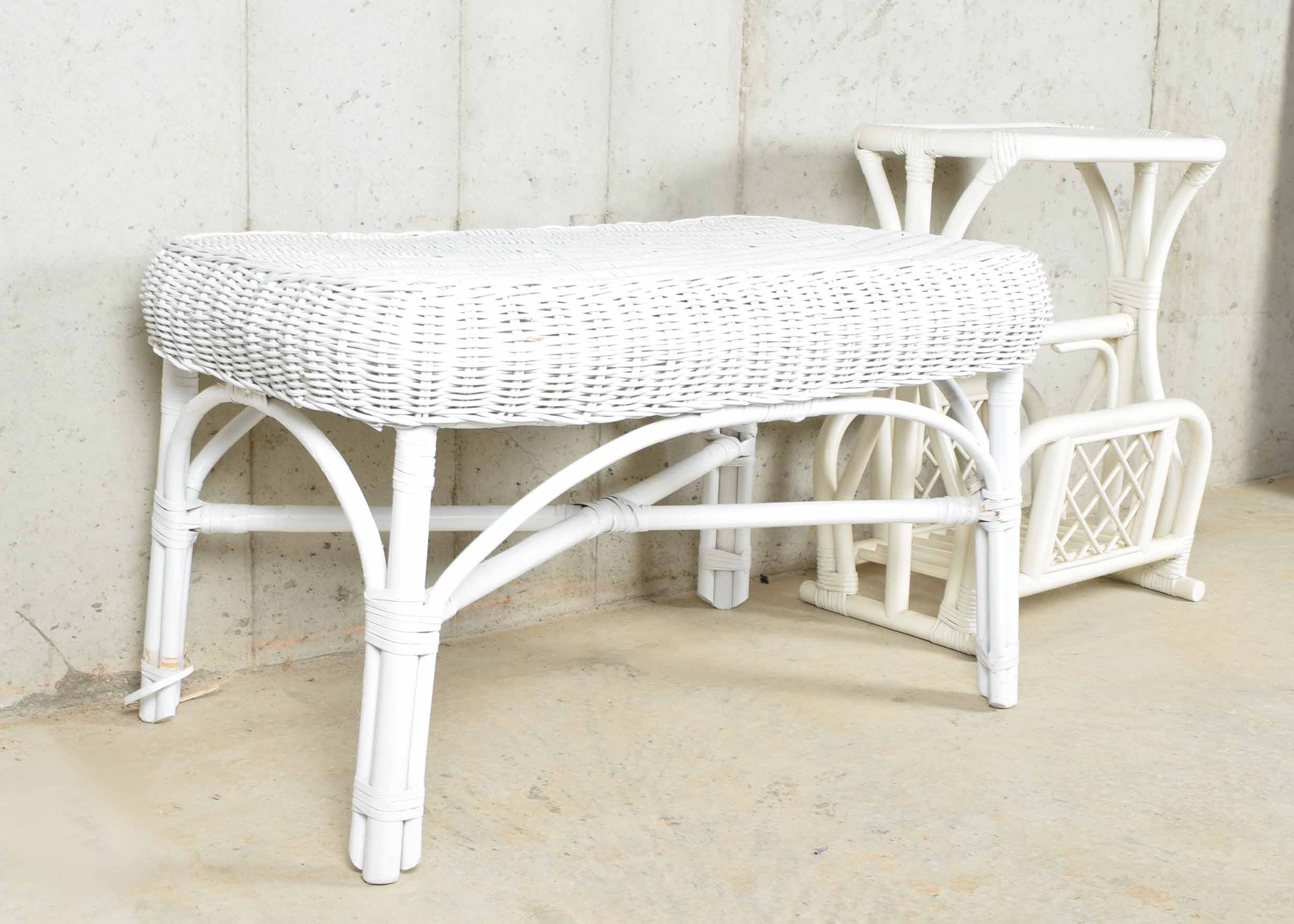 Wicker and Rattan Table Assortment