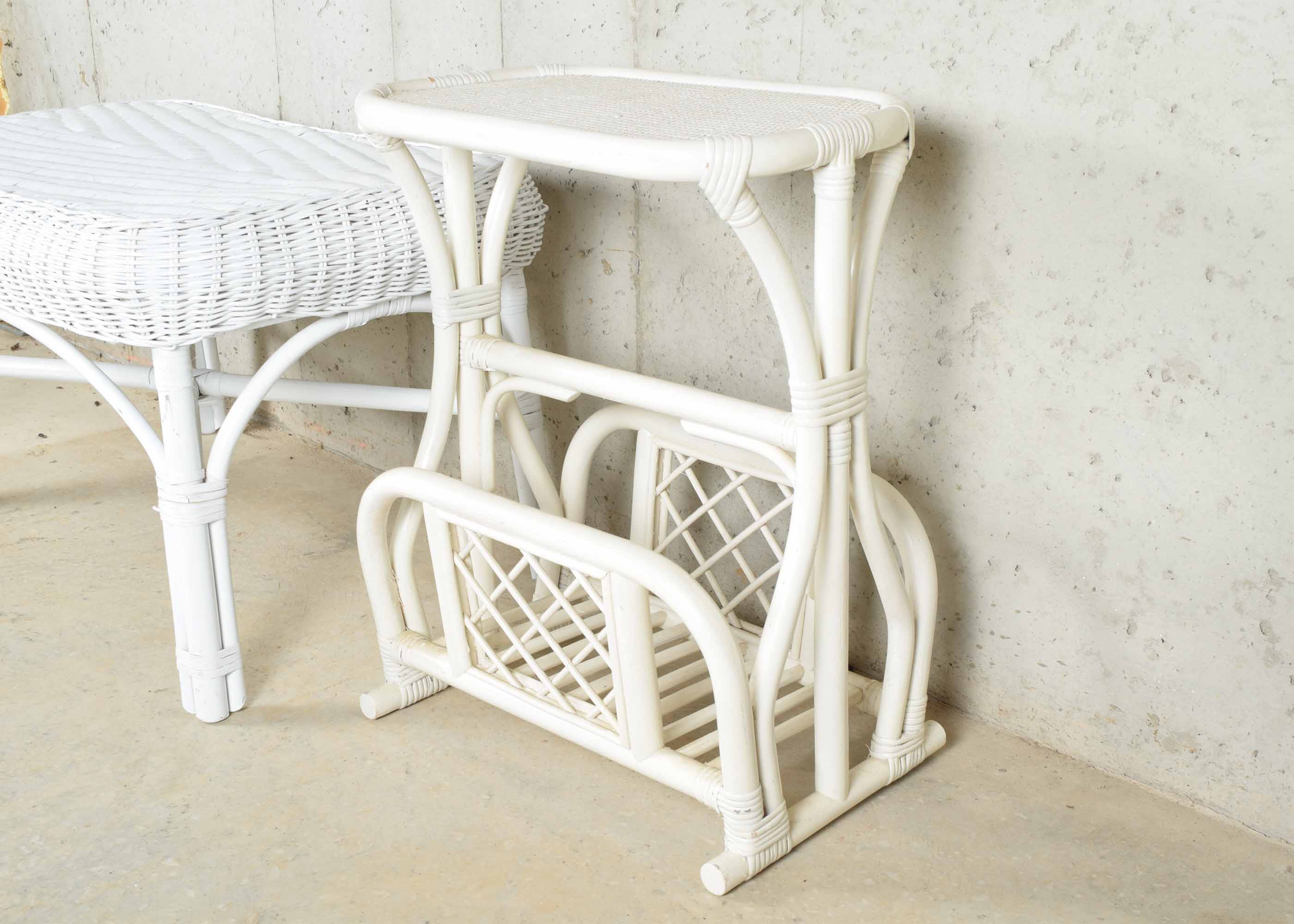 Wicker and Rattan Table Assortment