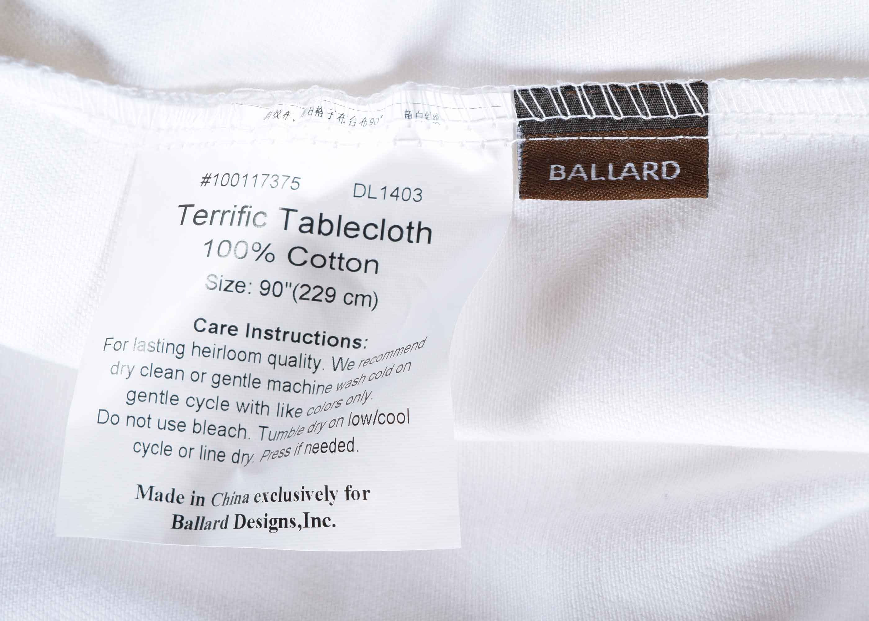 Pair of Round Ballard DesignsTablecloths