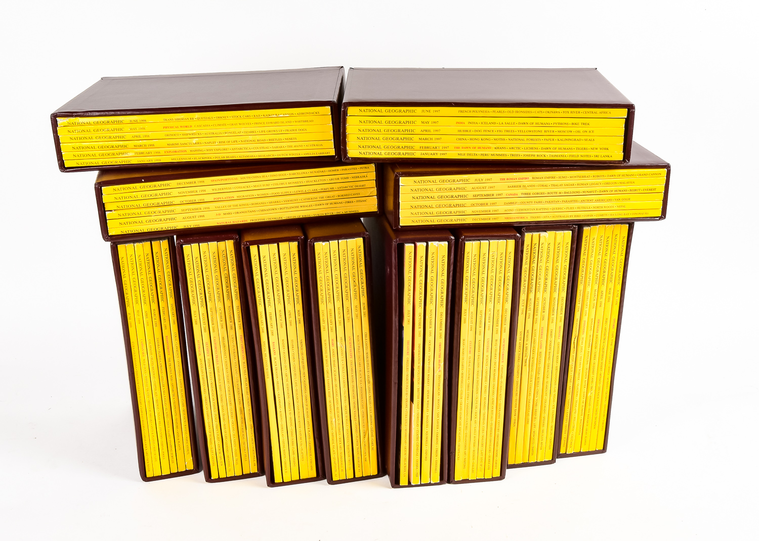 National Geographic Magazine Collection with Slipcases