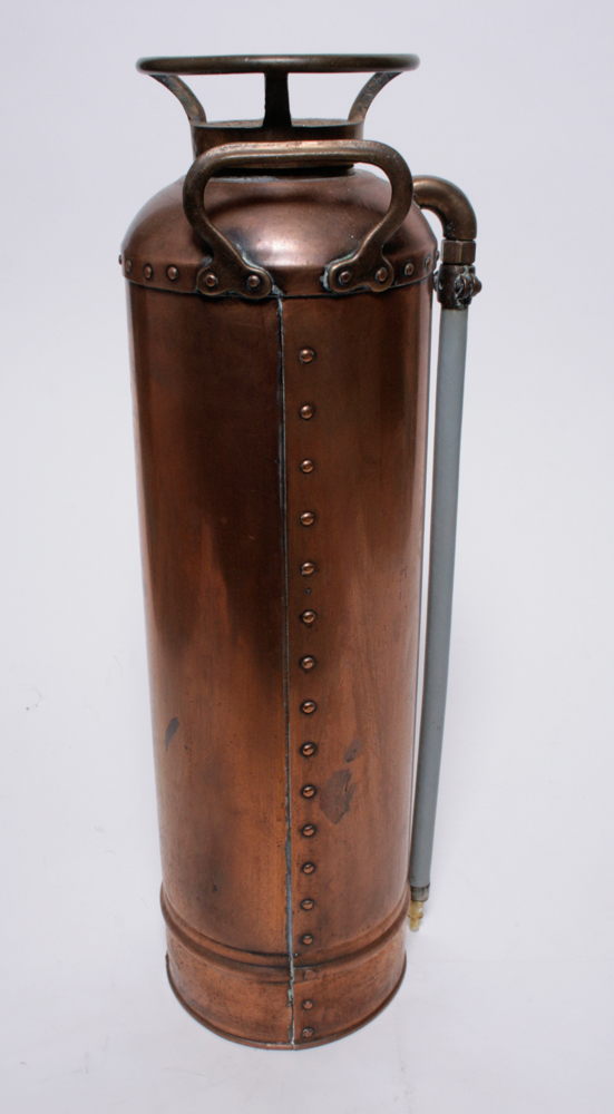 Vintage O.J. Childs Copper Fire Extinguisher