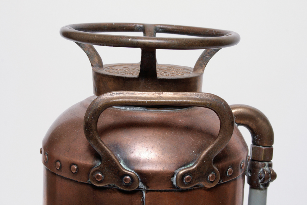 Vintage O.J. Childs Copper Fire Extinguisher