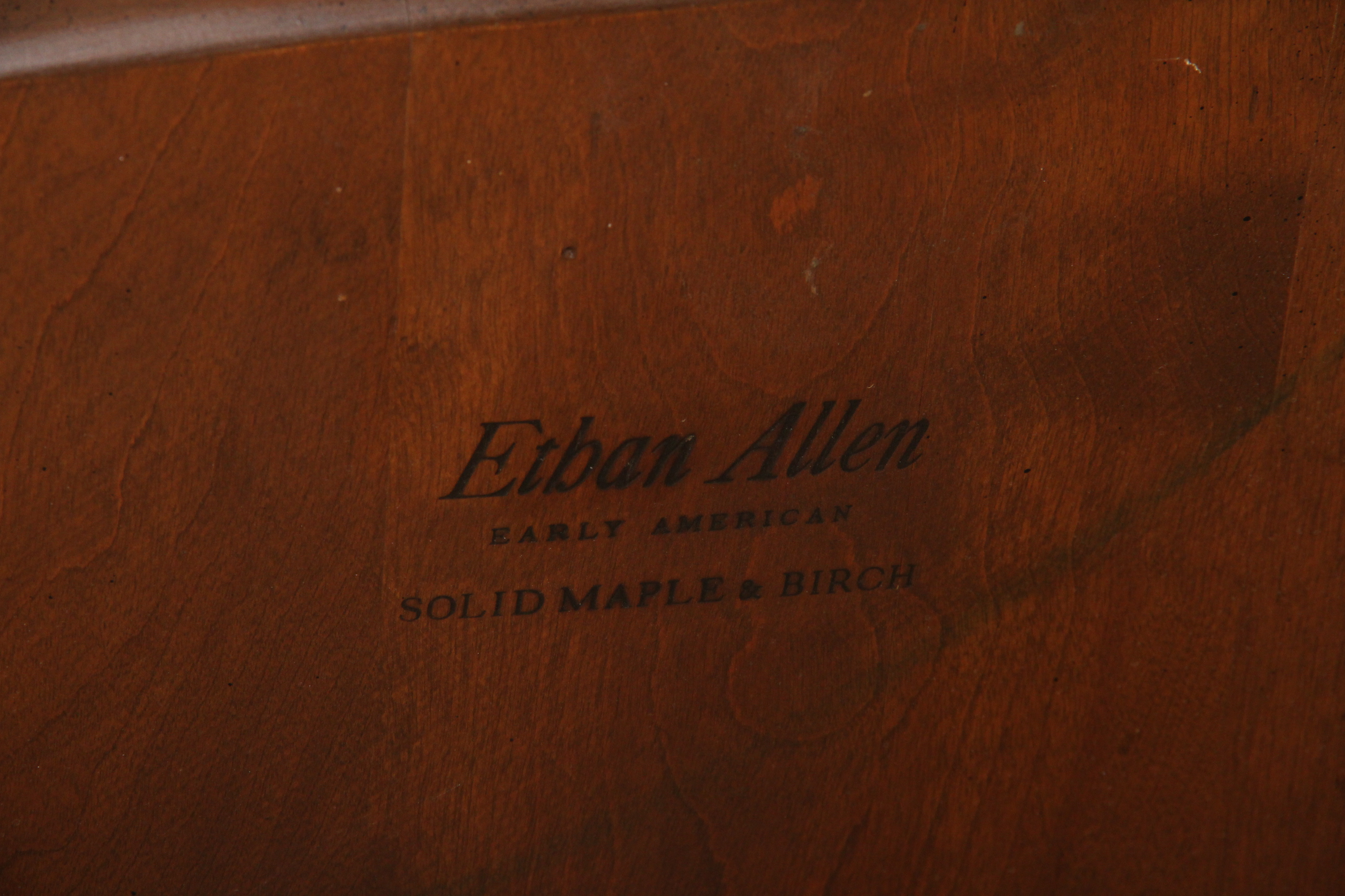 Ethan Allen Solid Oak Dining Table and Chairs