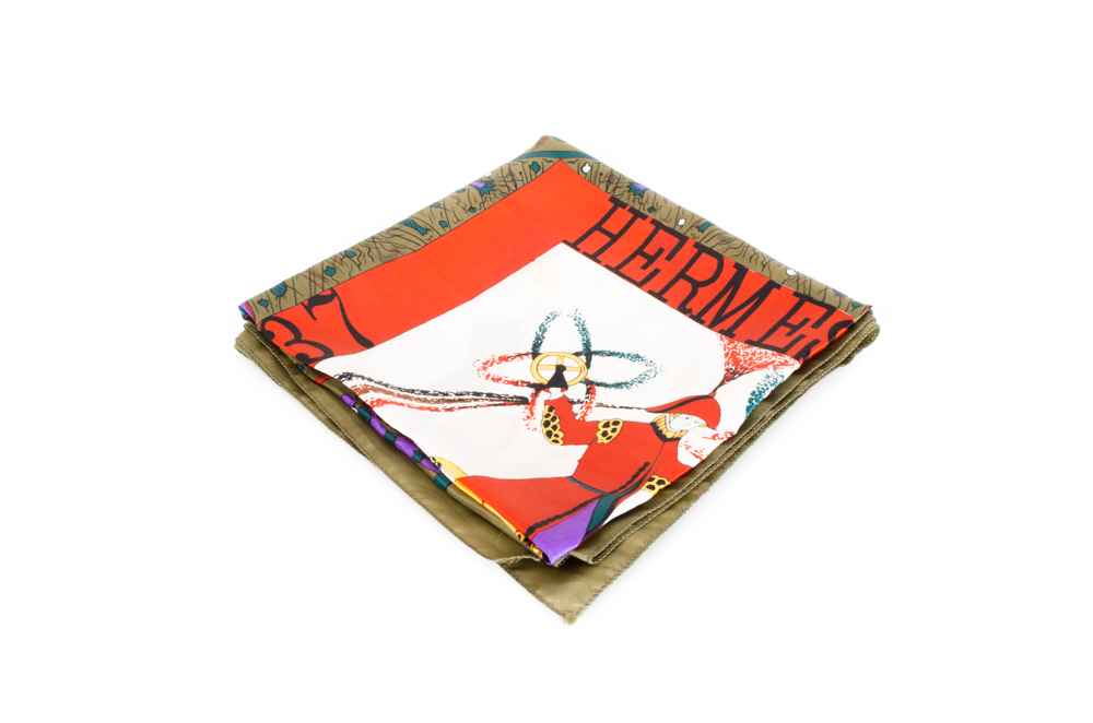 Hermes Paris "Feux d' Artiflce" Fashion Scarf